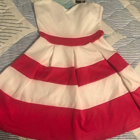 Spring striped pink and white dress! - Picture 1 of 1